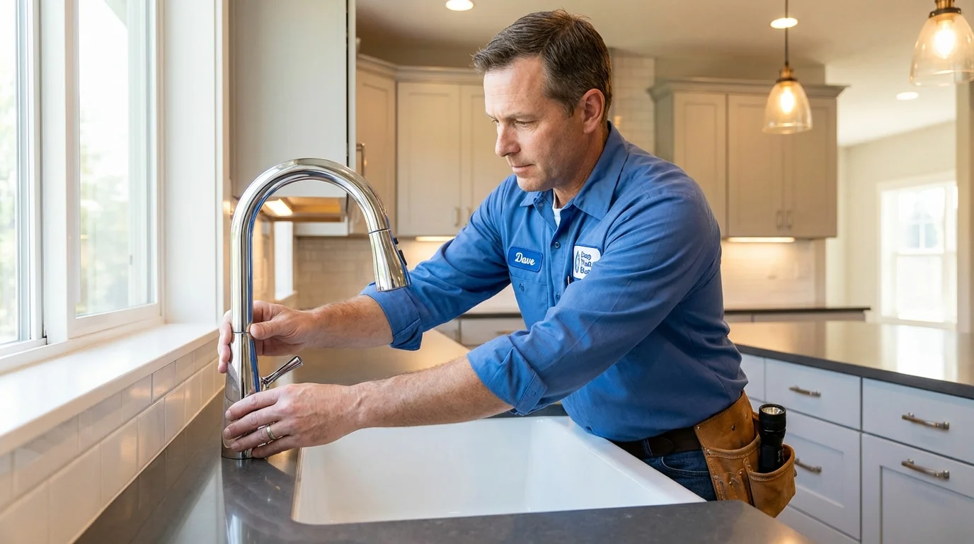 Kitchen faucet installation by Johns Plumbing LLC in Gilbert